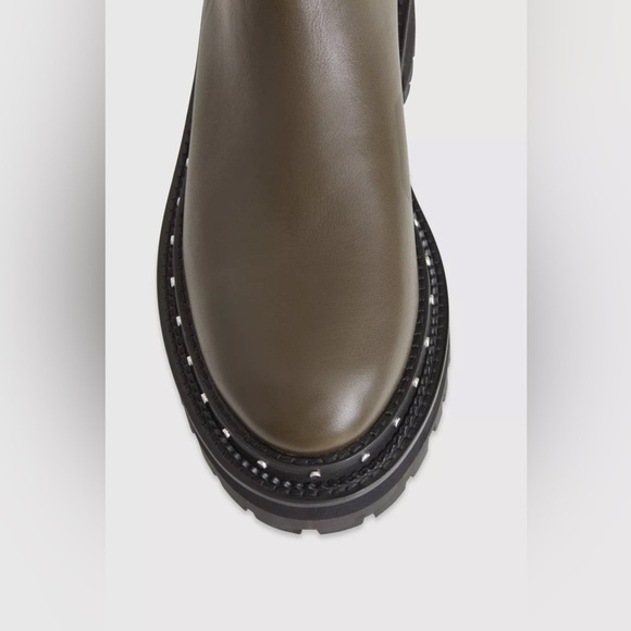 Rebecca Minkoff Nora Studded Chelsea Boot In Olive Green - Picture 3 of 9